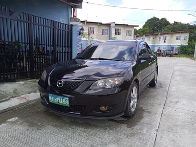 Black Mazda 3 2005 for sale in Las Pinas