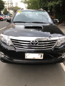 Black Toyota Fortuner 2.7 2015 for sale in Manila