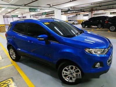 Blue Ford Ecosport 2015 Automatic for sale
