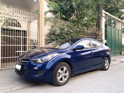 Blue Hyundai Elantra 2013 for sale in Manila