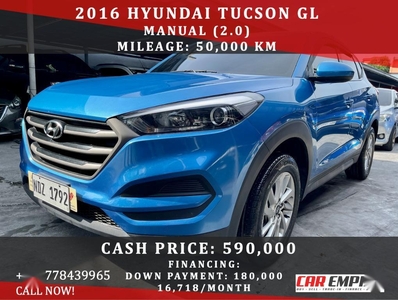 Blue Hyundai Tucson 2016 for sale in Las Piñas