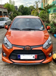 Orange Toyota Wigo 2017 for sale in San Mateo