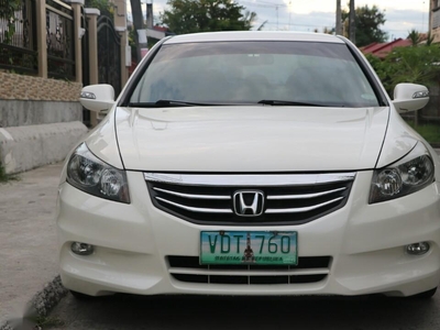 Pearl White Honda Accord 2011 for sale in Bacoor