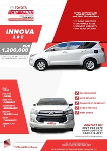 Pearl White Toyota Innova 2020 for sale in Quezon