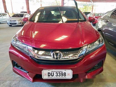 Red Honda City 2017 Automatic Gasoline for sale