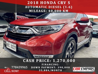 Red Honda CR-V 2018 for sale in Las Piñas