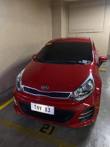 Red Kia Rio 2017 for sale in Makati