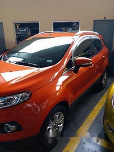 Selling Orange Ford Ecosport 2017 Automatic Gasoline at 19000 km
