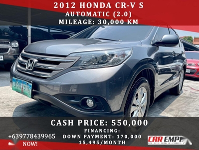Silver Honda CR-V 2012 for sale in Las Piñas