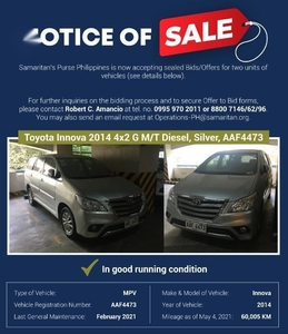 Silver Toyota Innova 2014 for sale in Quezon