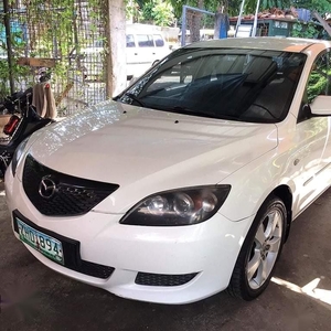 White Mazda 3 2007 for sale in Quezon