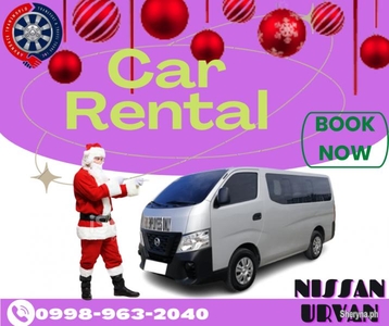 NISSAN URVAN FOR RENT TO ANY POINT OF LUZON