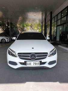 White Mercedes-Benz C-Class 2018 for sale in Manila