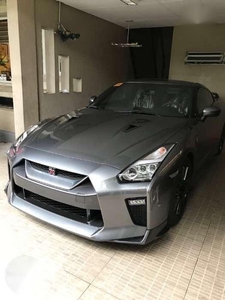 Almost New Nissan GTR 2017 Gray Coupe For Sale