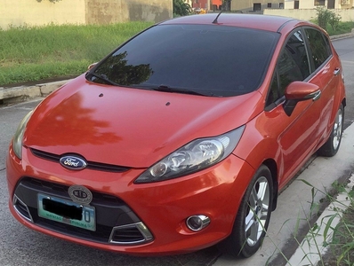 Orange Ford Fiesta 2012 for sale in Automatic