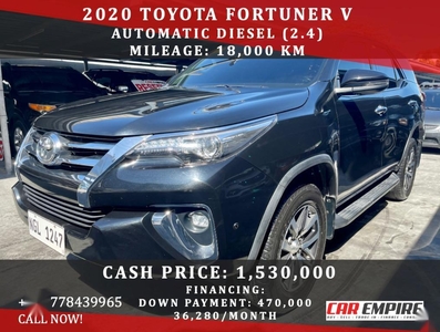 Black Toyota Fortuner 2020 for sale in Las Pinas