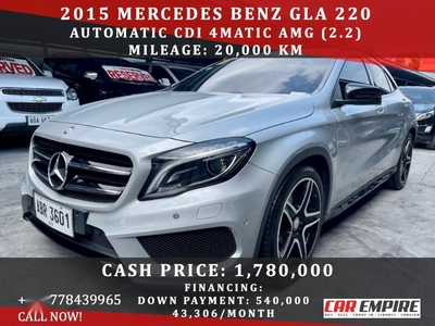 Brightsilver Mercedes-Benz GLA220 2015 for sale in Las Piñas