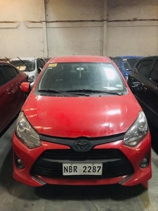 Red Toyota Wigo 2018 for sale in Quezon City