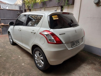 Selling Pearl White Suzuki Swift 2015 in Quezon City