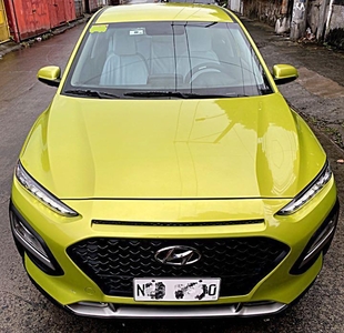 Yellow Hyundai Kona 2019 for sale in Automatic