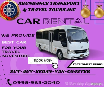 MINI BUS /COASTER FOR RENT TO ANY POINT OF LUZON