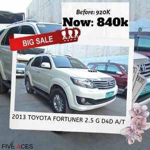 2nd Hand Toyota Fortuner 2013 for sale in Mandaue