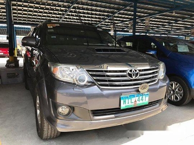 Grey Toyota Fortuner 2014 at 48000 km for sale