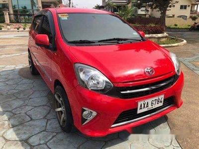 Red Toyota Wigo 2015 for sale in Cebu