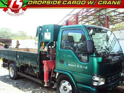 Used Isuzu Elf Dropside Cargo With Crane