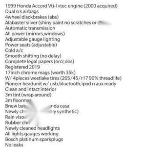 Honda Accord 1999 for sale