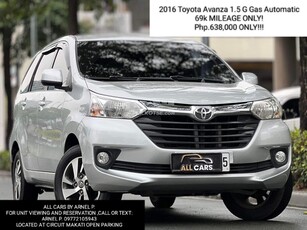 2016 Toyota Avanza in Makati, Metro Manila
