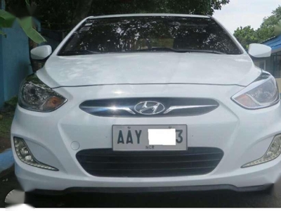 2014 Hyundai Accent MT White Sedan For Sale