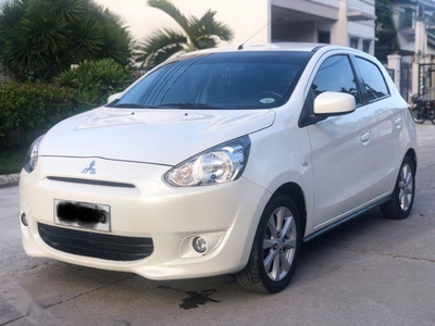 2nd Hand Mitsubishi Mirage 2014 Hatchback Automatic Gasoline for sale in Parañaque
