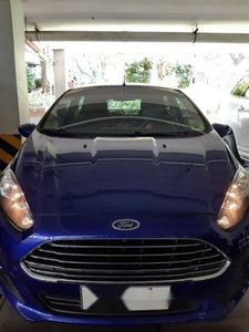 Blue Ford Fiesta 2014 Automatic Gasoline for sale
