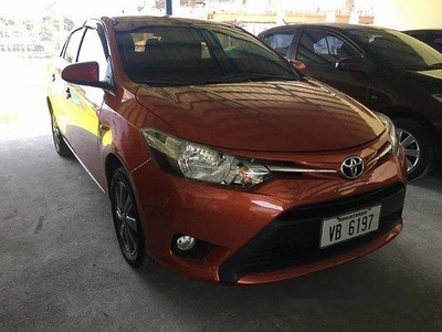 Orange Toyota Vios 2016 Manual Gasoline for sale