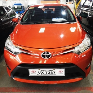 Orange Toyota Vios 2017 Sedan for sale in Manila