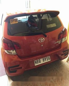 Orange Toyota Wigo 2019 Automatic for sale