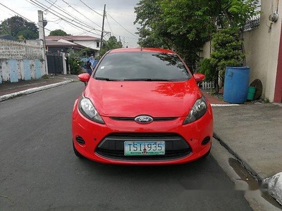 Red Ford Fiesta 2009 Manual Gasoline for sale
