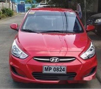 Red Hyundai Accent 2016 Manual for sale