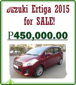 Red Suzuki Ertiga for sale in Parañaque City