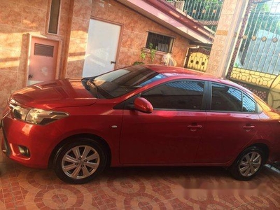 Red Toyota Vios 2014 Automatic Gasoline for sale