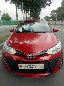 Red Toyota Vios 2018 Manual for sale