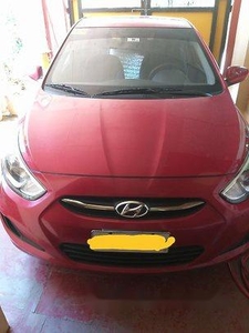Sell Red 2017 Hyundai Accent at 21000 km
