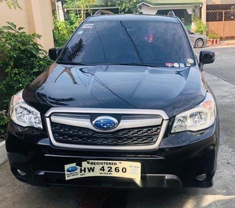 Selling Black Subaru Forester 2015 Automatic Gasoline at 59000 km