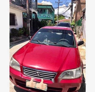 Selling Red Honda City 2000 Automatic Gasoline at 141000 km