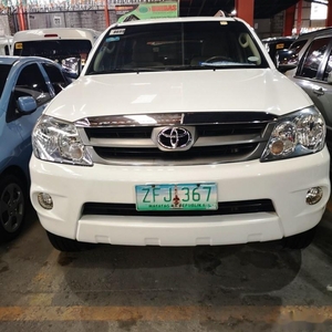 White Toyota Fortuner 2007 Automatic Diesel for sale