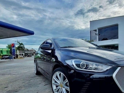 Black Hyundai Elantra 2017 Sedan for sale in Manila