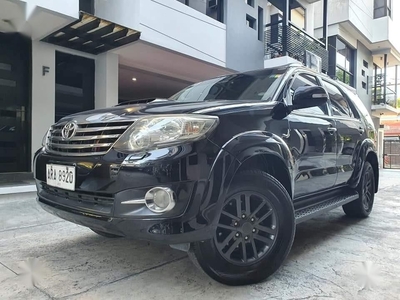 Black Toyota Fortuner 2015 for sale in Quezon
