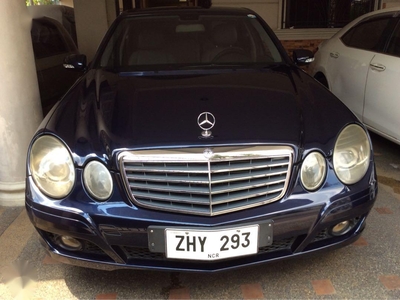 Blue Mercedes-Benz E-Class 2007 for sale in Cainta