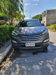 Grey Hyundai Santa Fe 2015 for sale in Manila